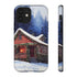 Cozy Christmas Cabin in the Snow - Impact Resistant Phone Case iPhone 12 Glossy